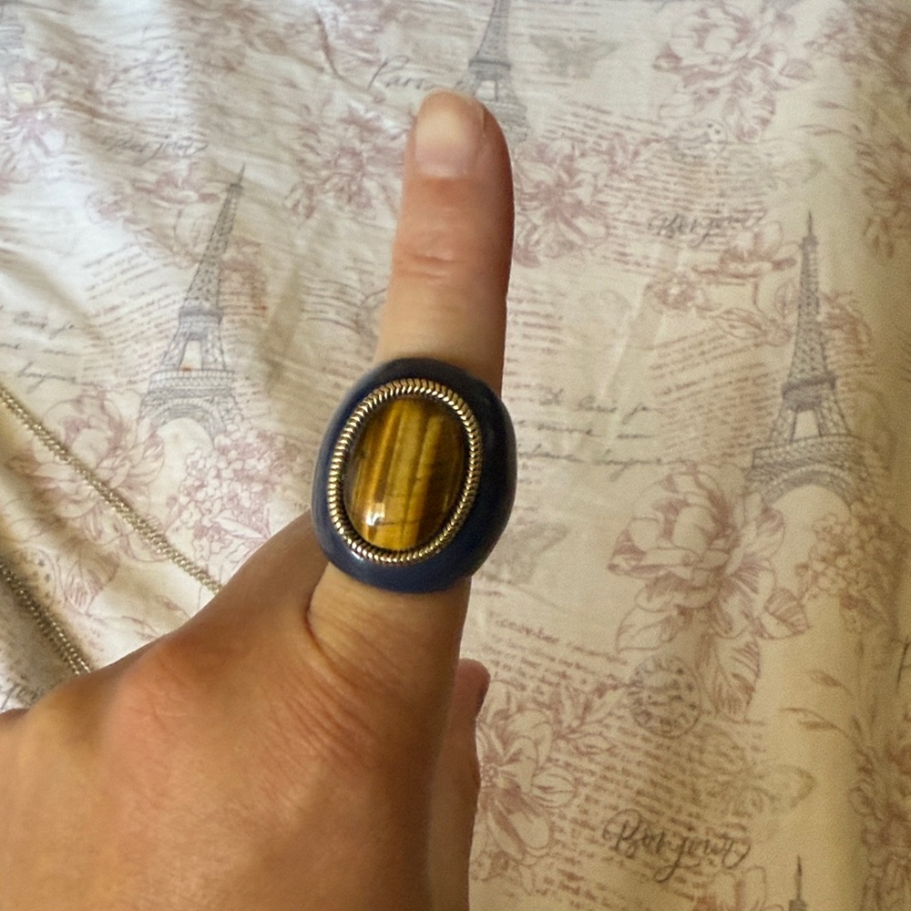 Tigers eye ring